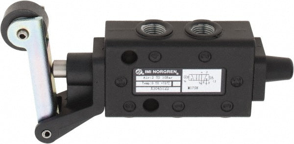 Norgren X3045122 Mechanically Operated Valve Packed Spool, Roller Lever Actuator, 1/8" Inlet, 2 Position