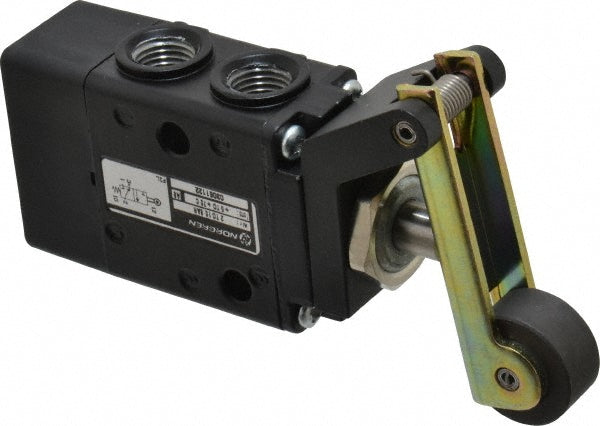 Norgren 03061122 Mechanically Operated Valve Packed Spool, Roller Lever Actuator, 1/4" Inlet, 1/4" Outlet, 2 Position