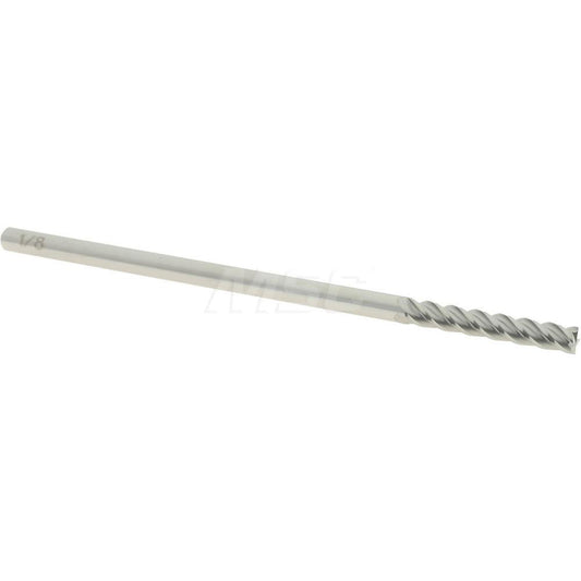 Accupro 87829370 Square End Mill 1/8'' Dia, 3/4'' LOC, 1/8'' Shank Dia, 3'' OAL, 4 Flutes, Solid Carbide