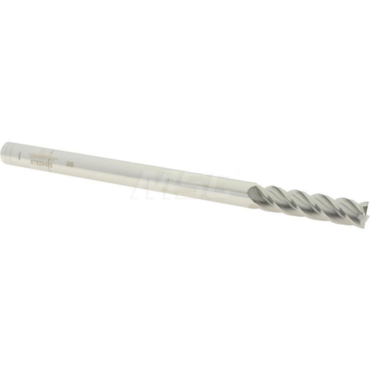 Accupro 87829495 Square End Mill 3/8'' Dia, 1-1/2'' LOC, 3/8'' Shank Dia, 6'' OAL, 4 Flutes, Solid Carbide