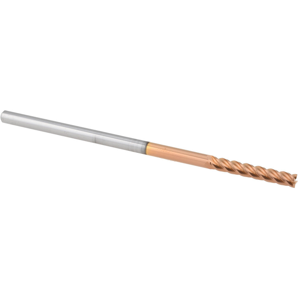 Accupro 87829552 Square End Mill 1/8'' Dia, 3/4'' LOC, 1/8'' Shank Dia, 3'' OAL, 4 Flutes, Solid Carbide