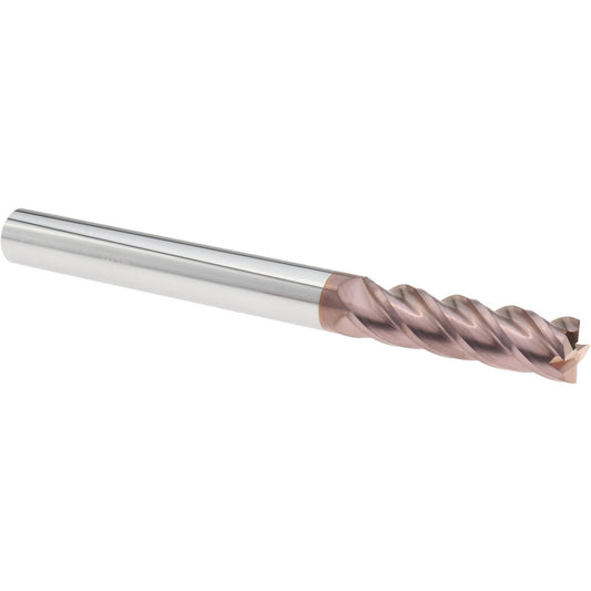 Accupro 87829628 Square End Mill 9/16'' Dia, 2'' LOC, 9/16'' Shank Dia, 6'' OAL, 4 Flutes, Solid Carbide