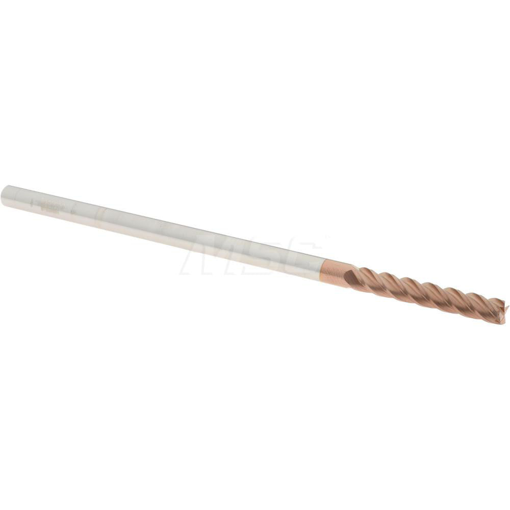 Accupro 87829651 Square End Mill 1/4'' Dia, 1-1/2'' LOC, 1/4'' Shank Dia, 6'' OAL, 4 Flutes, Solid Carbide