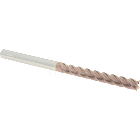 Accupro 87829719 Square End Mill 3/8'' Dia, 3'' LOC, 3/8'' Shank Dia, 6'' OAL, 4 Flutes, Solid Carbide