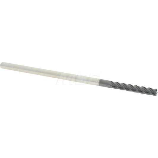 Accupro 87829735 Square End Mill 1/8'' Dia, 3/4'' LOC, 1/8'' Shank Dia, 3'' OAL, 4 Flutes, Solid Carbide