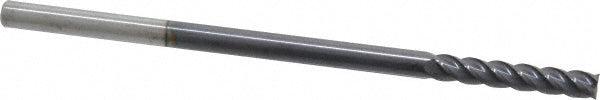Accupro 87829743 Square End Mill 3/16'' Dia, 1'' LOC, 3/16'' Shank Dia, 4'' OAL, 4 Flutes, Solid Carbide