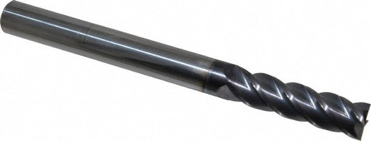 Accupro 87829800 Square End Mill 9/16'' Dia, 2'' LOC, 9/16'' Shank Dia, 6'' OAL, 4 Flutes, Solid Carbide