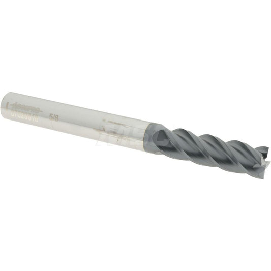 Accupro 87829818 Square End Mill 5/8'' Dia, 2'' LOC, 5/8'' Shank Dia, 6'' OAL, 4 Flutes, Solid Carbide