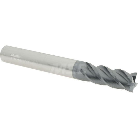 Accupro 87829826 Square End Mill 3/4'' Dia, 2'' LOC, 3/4'' Shank Dia, 6'' OAL, 4 Flutes, Solid Carbide