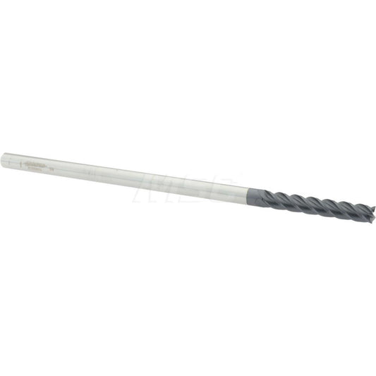 Accupro 87829834 Square End Mill 1/4'' Dia, 1-1/2'' LOC, 1/4'' Shank Dia, 6'' OAL, 4 Flutes, Solid Carbide