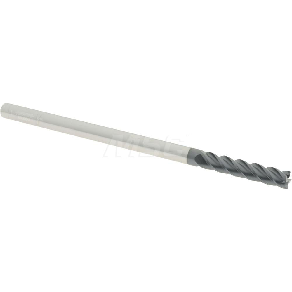 Accupro 87829842 Square End Mill 5/16'' Dia, 1-1/2'' LOC, 5/16'' Shank Dia, 6'' OAL, 4 Flutes, Solid Carbide