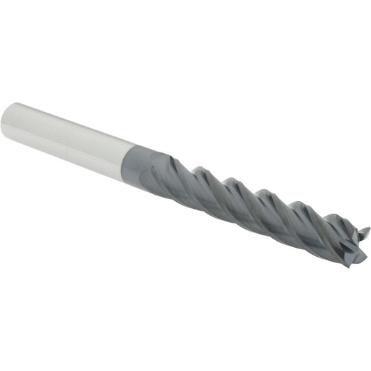 Accupro 87829883 Square End Mill 9/16'' Dia, 3'' LOC, 9/16'' Shank Dia, 6'' OAL, 4 Flutes, Solid Carbide