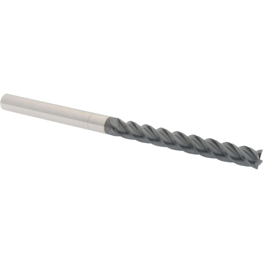 Accupro 87829891 Square End Mill 3/8'' Dia, 3'' LOC, 3/8'' Shank Dia, 6'' OAL, 4 Flutes, Solid Carbide