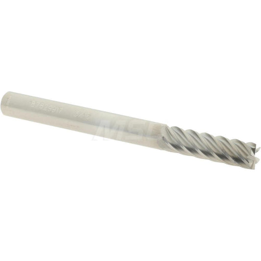 Accupro 87829917 Square End Mill 3/16'' Dia, 5/8'' LOC, 3/16'' Shank Dia, 2'' OAL, 6 Flutes, Solid Carbide