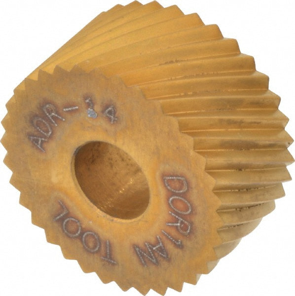 Dorian Tool 73310123638 Standard Knurl Wheel 3/4" Dia, 90 &deg Tooth Angle, 14 TPI, Diagonal, High Speed Steel