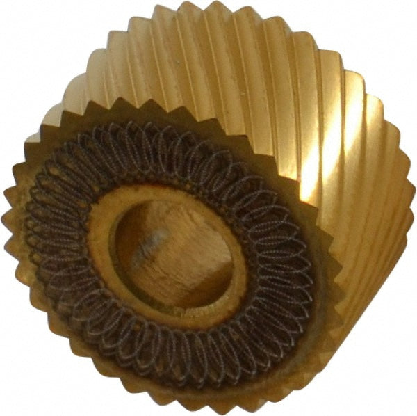 Dorian Tool 73310123770 Standard Knurl Wheel 3/4" Dia, 90 &deg Tooth Angle, 14 TPI, Diagonal, High Speed Steel