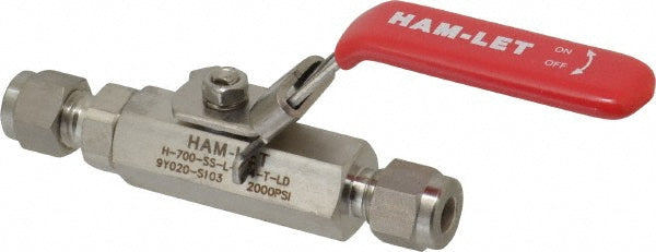 Ham-Let 3201572 2-Way Manual Ball Valve 1/4" Pipe