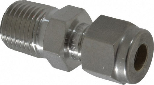 Ham-Let 3000426 Compression Tube Connector 1/4" Thread, Compression x MNPT