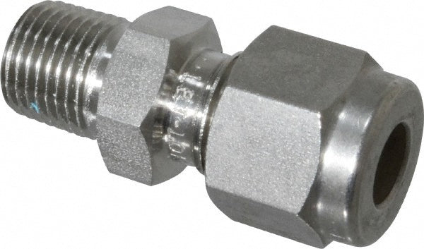 Ham-Let 3000432 Compression Tube Connector 1/8" Thread, Compression x MNPT