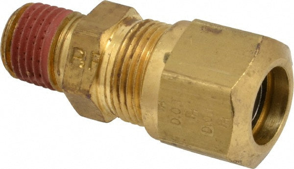 Parker VS68NTA-8-4 Compression Tube Male Connector 1/4, 1/2" Tube OD, Compression x MNPTF