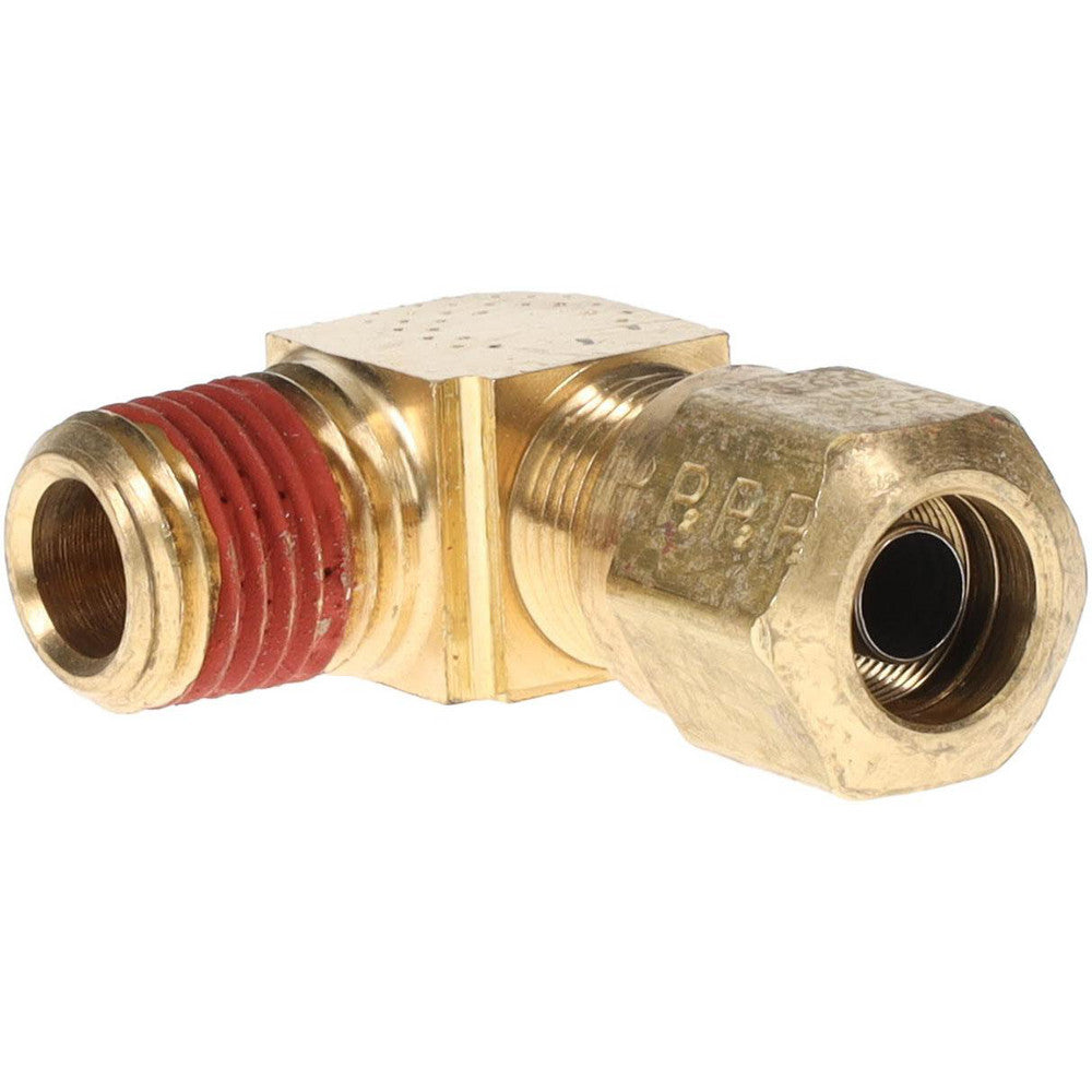 Parker VS269NTA-6-4 Compression Tube Male Elbow 1/4, 3/8" Tube OD, Compression x MNPTF