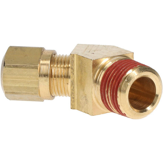 Parker VS279NTA-6-6 Compression Tube 45 Deg Male Elbow 3/8, 3/8" Tube OD, Compression x MNPTF