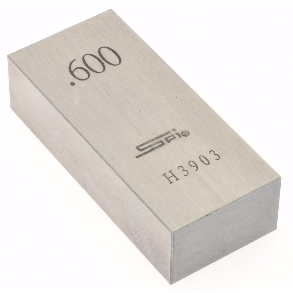 SPI 15-078-9 Rectangle Steel Gage Block 0.6", Grade AS-1