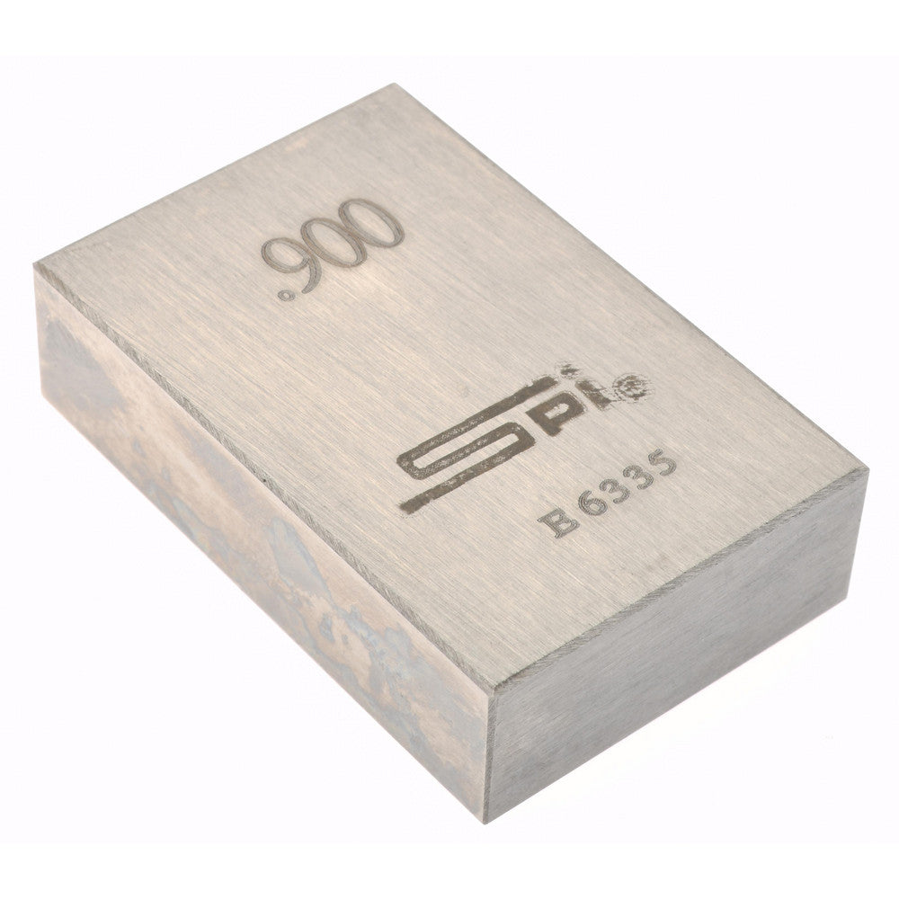 SPI 15-084-7 Rectangle Steel Gage Block 0.9", Grade AS-1