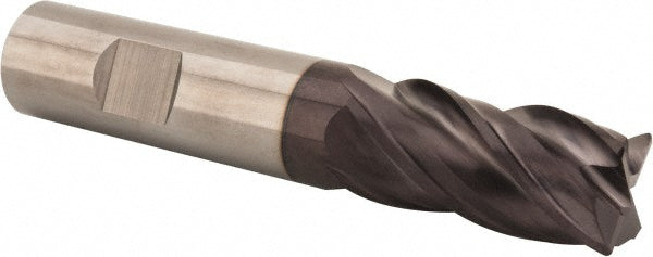 Kyocera SGS Precision Tools 36870 Corner Radius End Mill 3/4" Dia, 1-1/2" LOC, 0.04" Radius, 4 Flutes, Solid Carbide