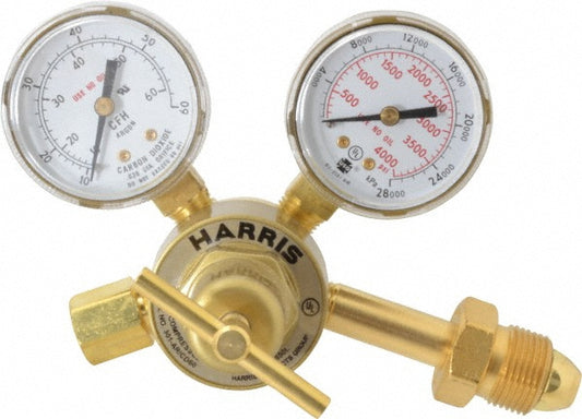 Harris Products 3000163 580 CGA Inlet Connection, Male Fitting, 60 Max psi, Argon Welding Regulator