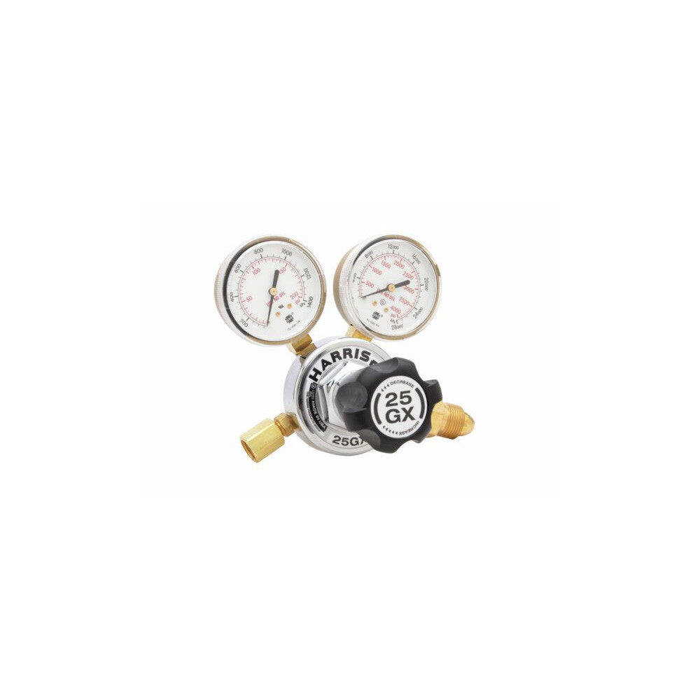 Harris Products 3000540 580 CGA Inlet Connection, Male Fitting, 100 Max psi, Argon, Nitrogen & Helium Welding Regulator