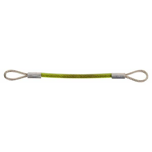 Jergens 890220 20" Long, Stainless Steel Cable Loop & Loop End, Quick Release Pin Lanyard