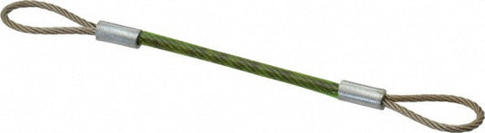 Jergens 890204 4" Long, Stainless Steel Cable Loop & Loop End, Quick Release Pin Lanyard