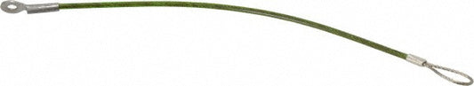 Jergens 890310 10" Long, Stainless Steel Cable Loop & Eye End, Quick Release Pin Lanyard
