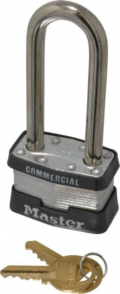 Master Lock 1LJ Padlock Laminated Steel, Keyed Different, 1-3/4" Wide