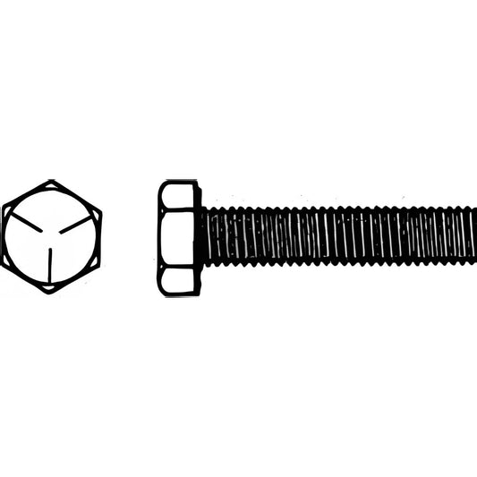 KANEBRIDGE CO. 11232CH5O Hex Head Cap Screw 1-1/8 - 7 x 2", Grade 5 Steel, Zinc-Plated