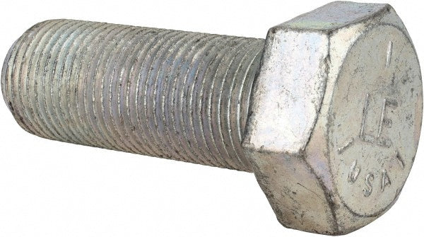 HHCS Made In USA MSC-30330-2 Hex Head Cap Screw 3/4-16 x 2", Grade 5 Steel, Zinc-Plated