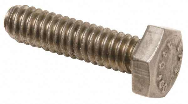 Value Collection R57001192 Hex Head Cap Screw 5/8-18, 2-1/4" Length Under Head, Grade 18-8 Stainless Steel, Bright/Uncoated Finish