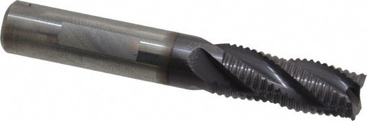 Guhring 9031880095200 Roughing End Mill 3/8" Dia, 4 Flute, Single End, Solid Carbide