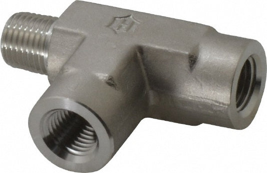 Ham-Let 3001322 Pipe Street Tee 1/4" Fitting, 316 Stainless Steel