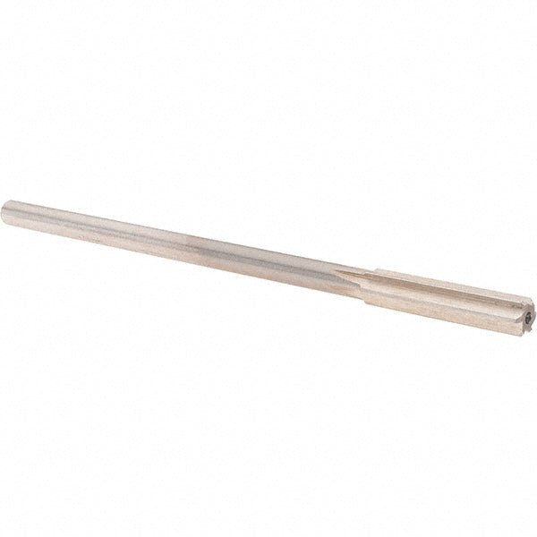 Alvord Polk 10701 Chucking Reamer 0.3765" Dia, 7" OAL, 1-3/4" Flute Length, Straight Flute, Straight-Cylindrical Shank, HSS