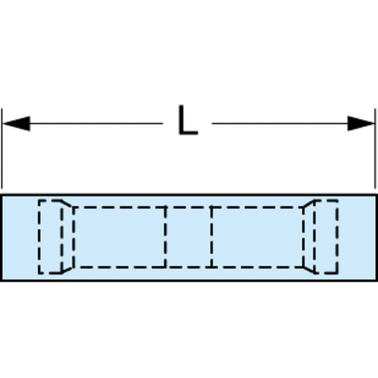 3M 7010397397 Butt Splice Terminal Fully Insulated Nylon, Crimp-On Connection