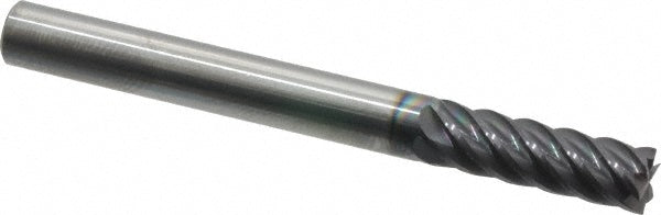Accupro 88070388 Square End Mill 1/4'' Dia, 3/4'' LOC, 1/4'' Shank Dia, 2-1/2'' OAL, 6 Flutes, Solid Carbide