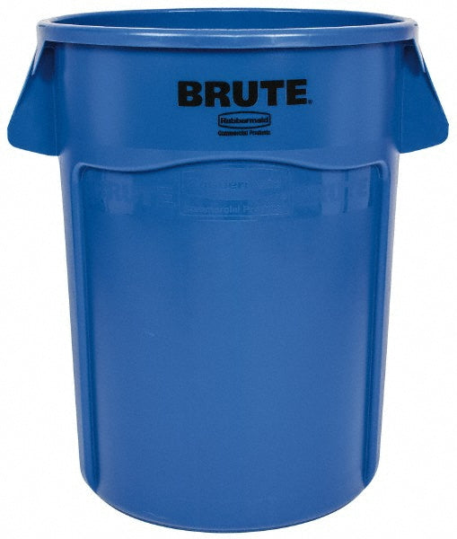 Rubbermaid FG264360BLUE BRUTE 44 Gal Outdoor Vented Trash Container, Blue