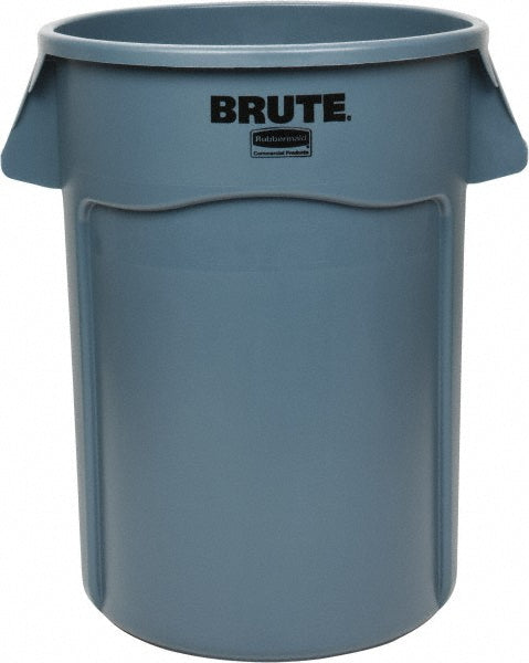 Rubbermaid FG264360GRAY BRUTE 44G Vented Trash Container, Gray