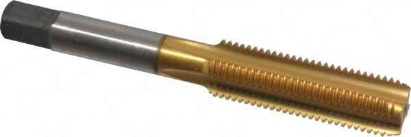 Kennametal 4130703 Straight Flute Tap 7/16-20 UNF, 4 Flute, Bottoming Chamfer, High-Speed Steel, Titanium Nitride Finish