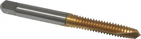 Kennametal 1544816 Spiral Point Tap 1/4-20 UNC, 2 Flutes, Plug Chamfer, HSS, TiN Coated