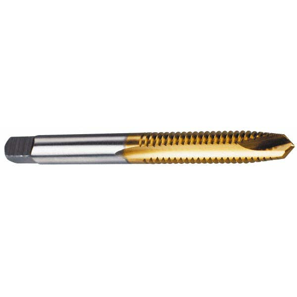 Widia 2746913 Spiral Point Tap #10-24 UNC, 2 Flutes, Plug Chamfer, 2B/3B Class of Fit, High-Speed Steel, TiN Coated