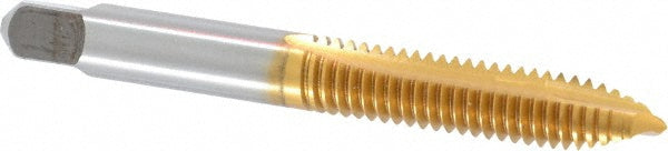 Kennametal 1544852 Spiral Point Tap 5/16-18 UNC, 2 Flutes, Plug Chamfer, 3B Class of Fit, HSS, TiN Coated
