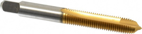 Kennametal 1544853 Spiral Point Tap 5/16-24 UNF, 2 Flutes, Plug Chamfer, 3B Class of Fit, HSS, TiN Coated